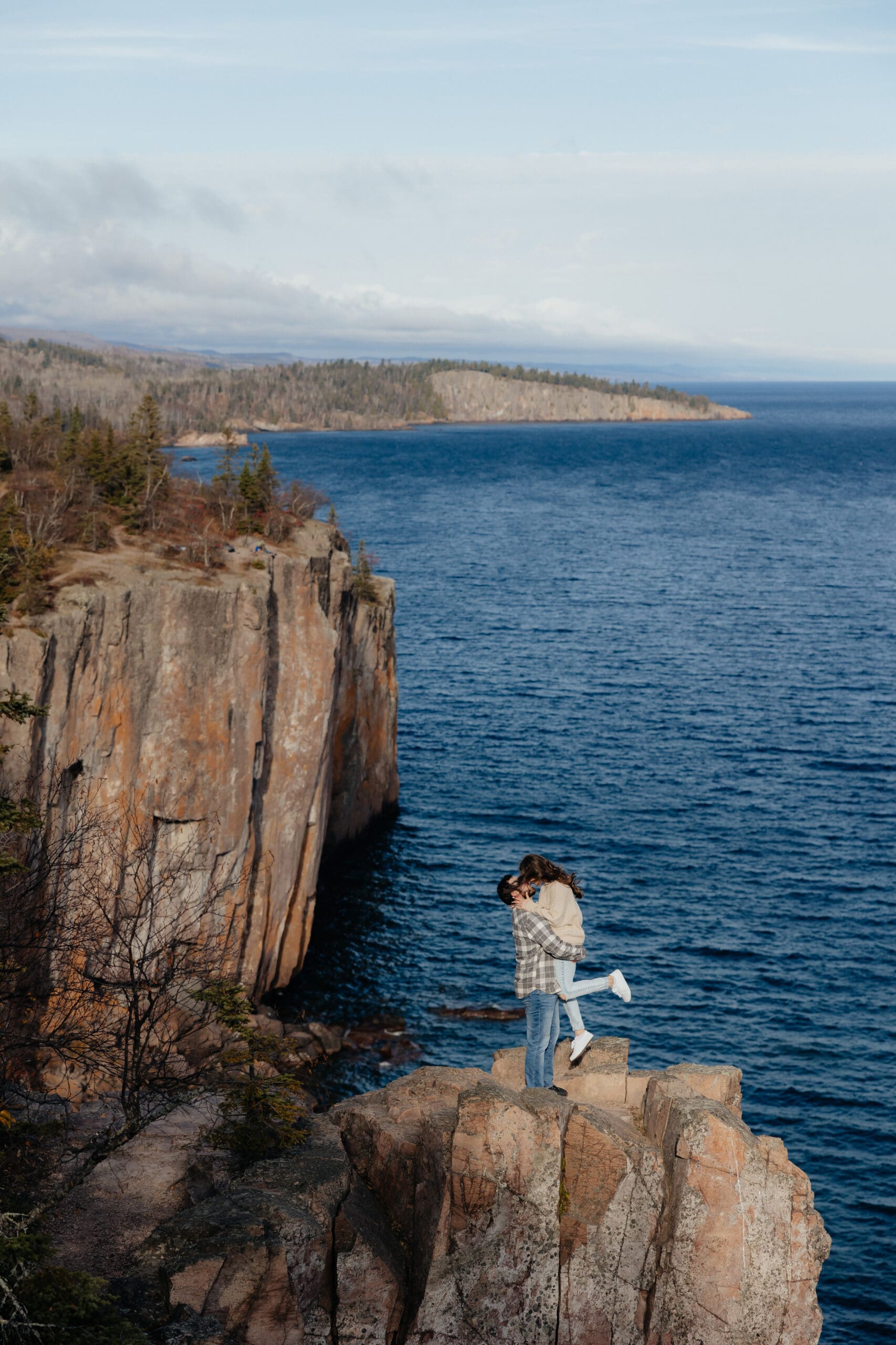 Nick & Mya Engagement session at Palisade Head in Silver Bay, Minnesota.